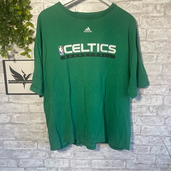 adidas Other - VINTAGE Green Celtics Basketball Tee T-Shirt Size XL Adidas